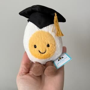 AUTHENTIC Jellycat Boiled Egg Graduation NWT - Fast Shipping!
